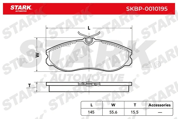 Brake Pad Set, disc brake (SKBP-0010195)