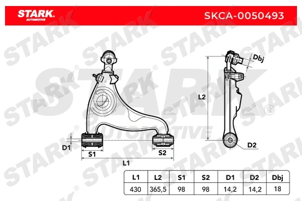 Control/Trailing Arm, wheel suspension