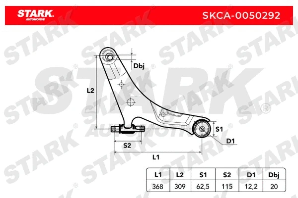 Control/Trailing Arm, wheel suspension