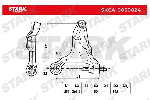 Control/Trailing Arm, wheel suspension