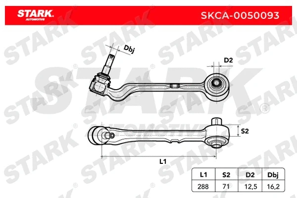 Control/Trailing Arm, wheel suspension