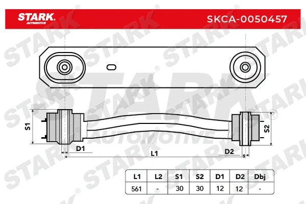 Control/Trailing Arm, wheel suspension