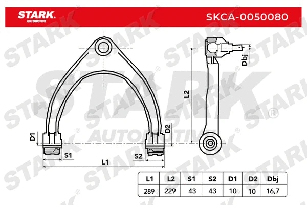Control/Trailing Arm, wheel suspension
