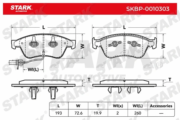 Brake Pad Set, disc brake