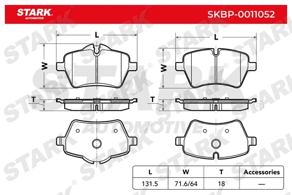 Brake Pad Set, disc brake