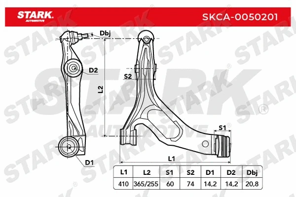 Control/Trailing Arm, wheel suspension