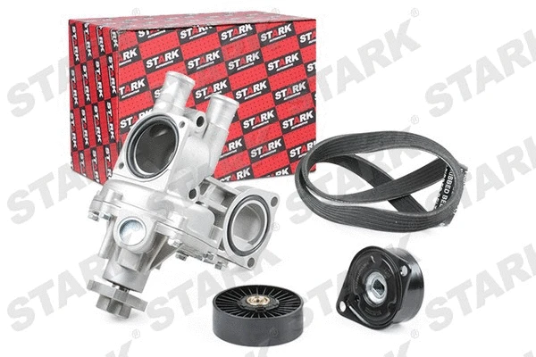 Water Pump + V-Ribbed Belt Kit