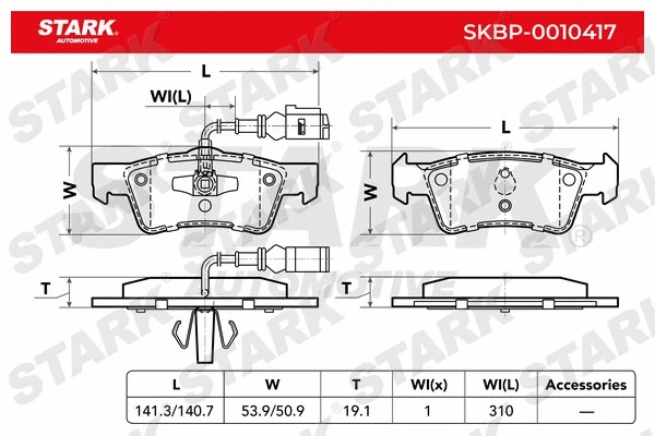 Brake Pad Set, disc brake