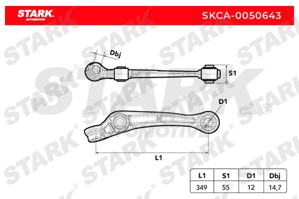 Control/Trailing Arm, wheel suspension