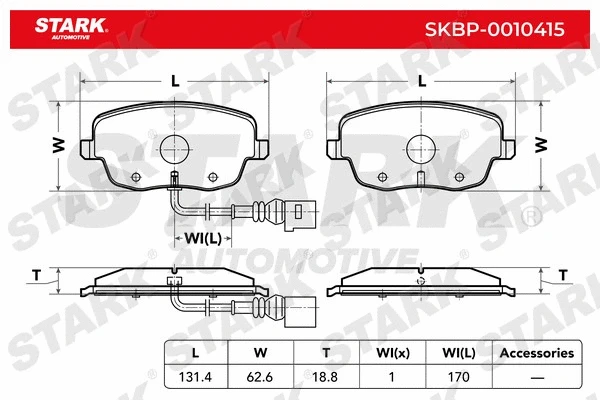 Brake Pad Set, disc brake