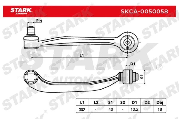 Control/Trailing Arm, wheel suspension