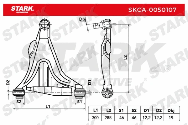 Control/Trailing Arm, wheel suspension