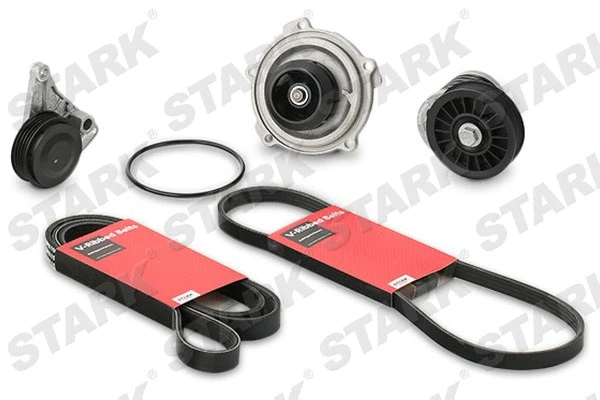 Water Pump + V-Ribbed Belt Kit