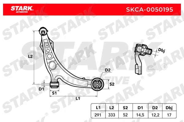 Control/Trailing Arm, wheel suspension