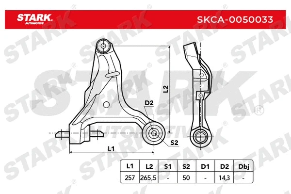 Control/Trailing Arm, wheel suspension