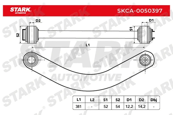 Control/Trailing Arm, wheel suspension