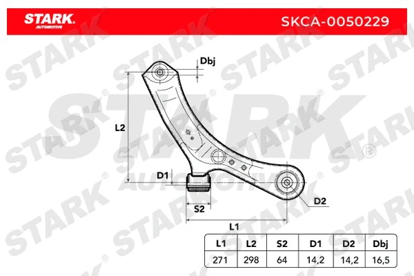 Control/Trailing Arm, wheel suspension
