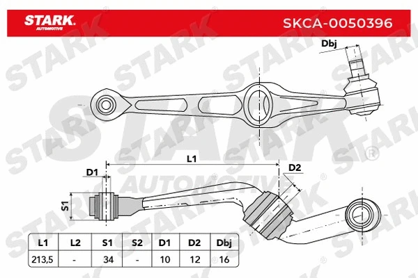 Control/Trailing Arm, wheel suspension