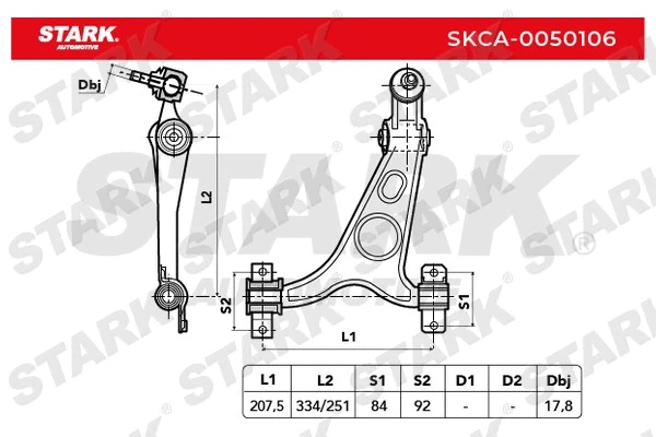 Control/Trailing Arm, wheel suspension