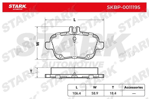 Brake Pad Set, disc brake (SKBP-0011195)