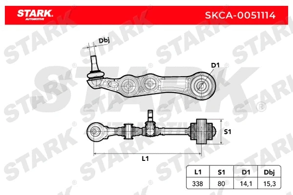 Control/Trailing Arm, wheel suspension (SKCA-0051114)