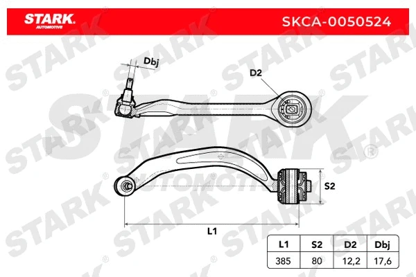 Control/Trailing Arm, wheel suspension