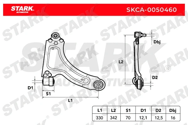 Control/Trailing Arm, wheel suspension