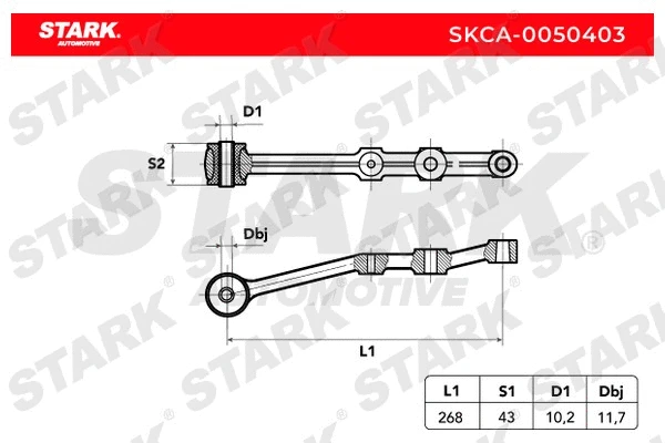 Control/Trailing Arm, wheel suspension
