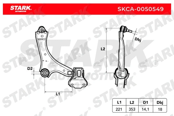 Control/Trailing Arm, wheel suspension