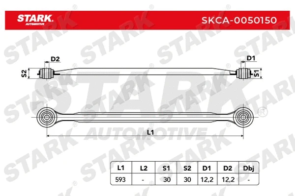 Control/Trailing Arm, wheel suspension