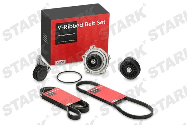Water Pump + V-Ribbed Belt Kit