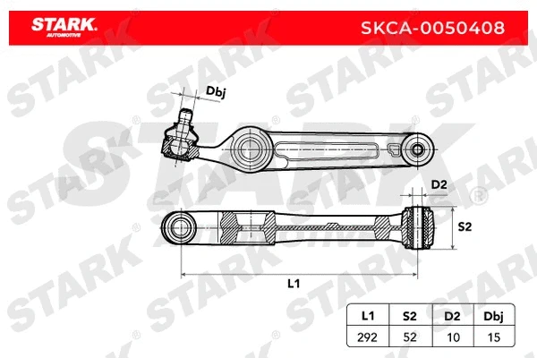 Control/Trailing Arm, wheel suspension