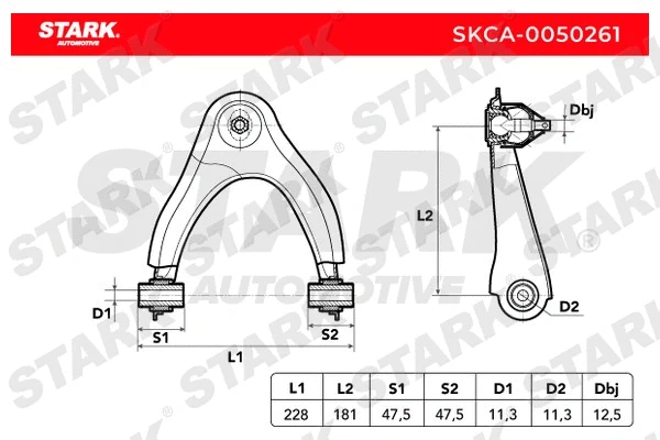 Control/Trailing Arm, wheel suspension
