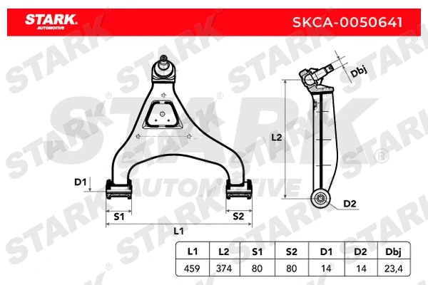 Control/Trailing Arm, wheel suspension (SKCA-0050641)
