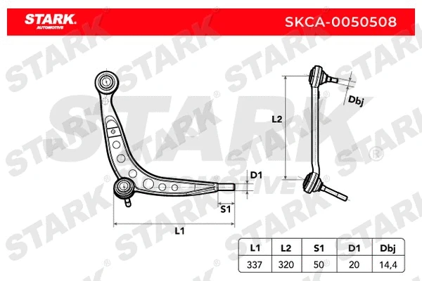 Control/Trailing Arm, wheel suspension