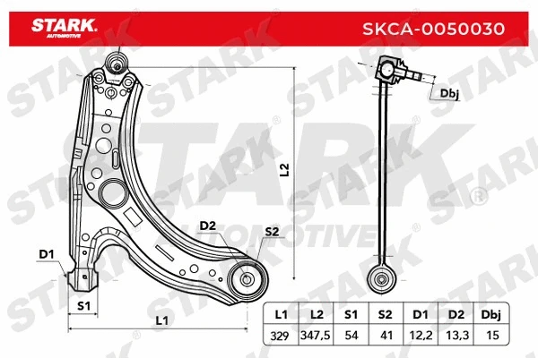 Control/Trailing Arm, wheel suspension