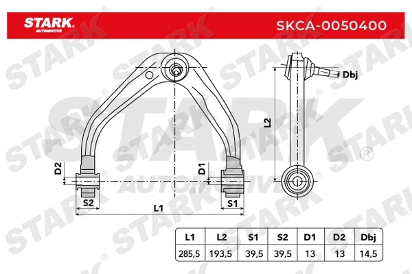 Control/Trailing Arm, wheel suspension