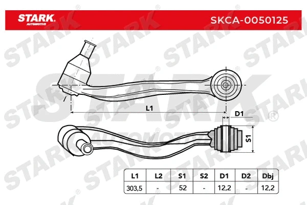 Control/Trailing Arm, wheel suspension