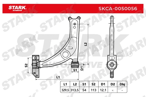 Control/Trailing Arm, wheel suspension