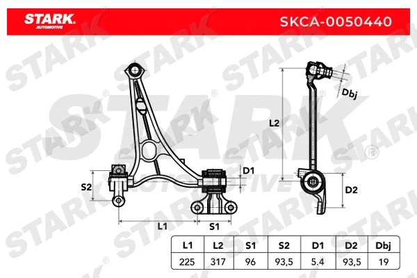 Control/Trailing Arm, wheel suspension