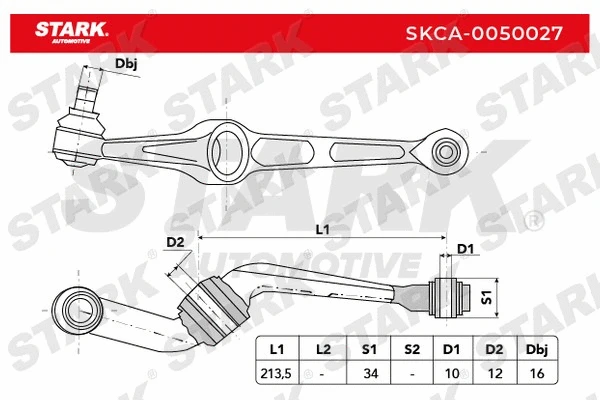 Control/Trailing Arm, wheel suspension