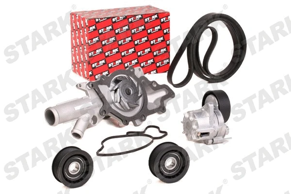 Water Pump + V-Ribbed Belt Kit