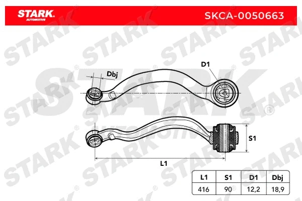 Control/Trailing Arm, wheel suspension