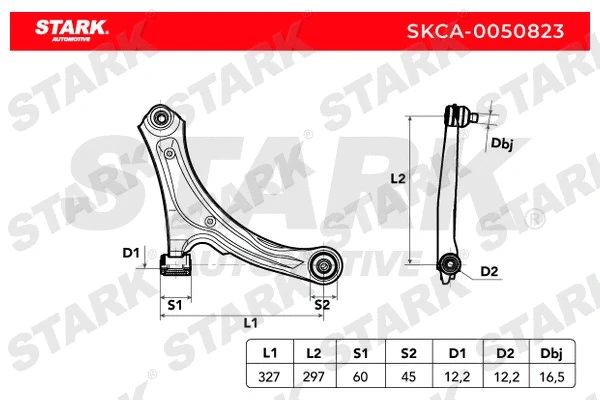 Control/Trailing Arm, wheel suspension (SKCA-0050823)
