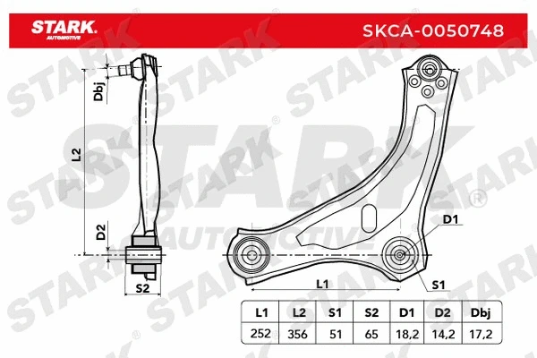 Control/Trailing Arm, wheel suspension