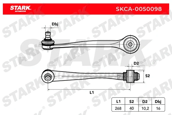 Control/Trailing Arm, wheel suspension