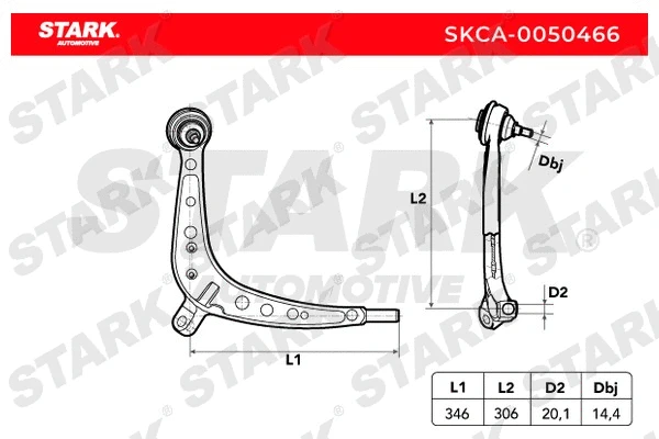 Control/Trailing Arm, wheel suspension