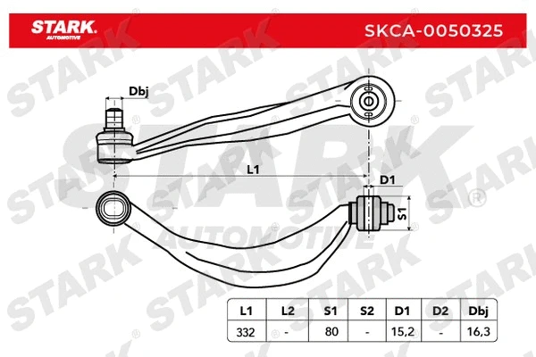 Control/Trailing Arm, wheel suspension
