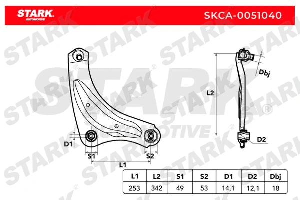 Control/Trailing Arm, wheel suspension