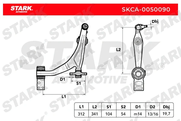 Control/Trailing Arm, wheel suspension